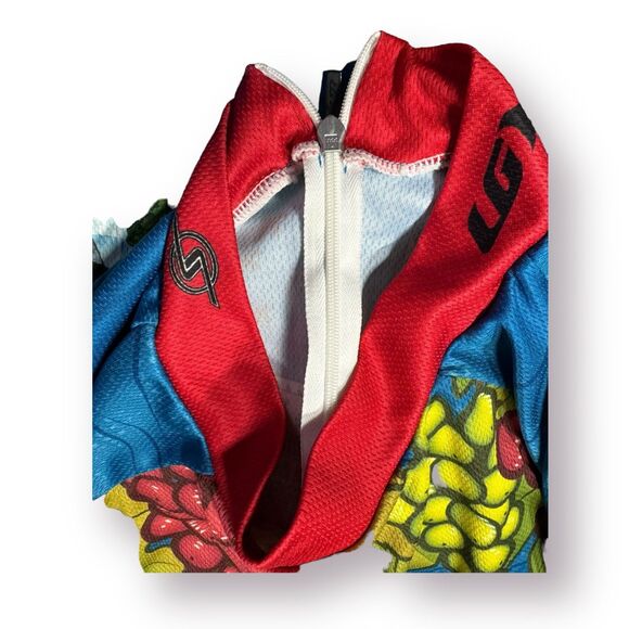 Louis Garneau 1/2 Zip Cycling‎ Jersey Mens Med Santana Adriatic Odyssey Gondala - Picture 5 of 5